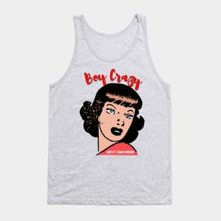 Boy Crazy - Retro Comic Book Woman Tank Top